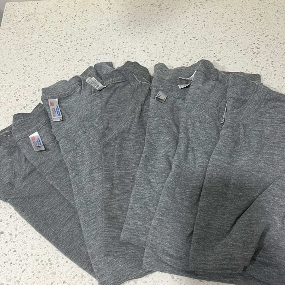 Lot of 7 American Apparel and Los Angeles Apparel triblend t shirts. S & M sizes